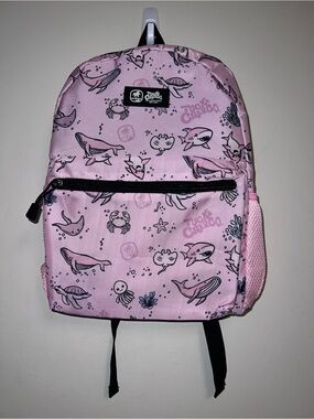 Tuck & Char Co Kids Girls Pink Ocean Animal Backpack Sealife Underwater